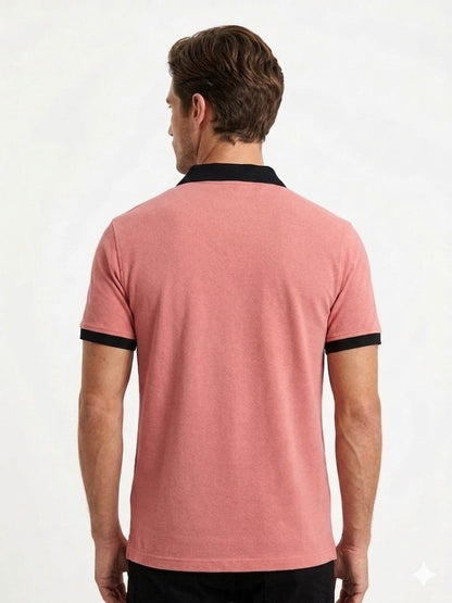 Men Zipper Polo Shirt