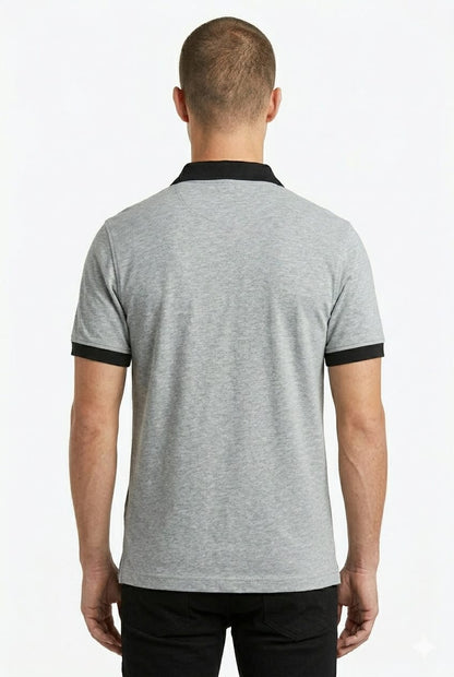 Men Zipper Polo Shirt