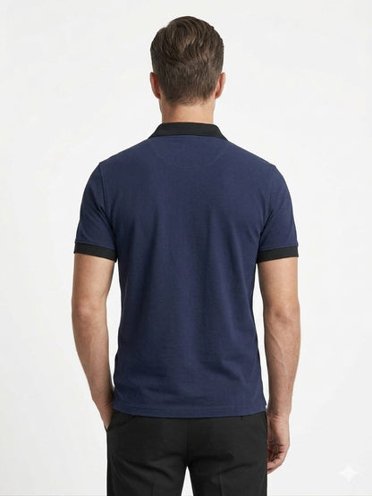 Men Zipper Polo Shirt