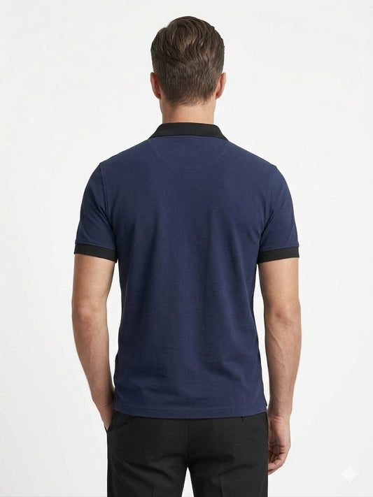 Men Zipper Polo Shirt