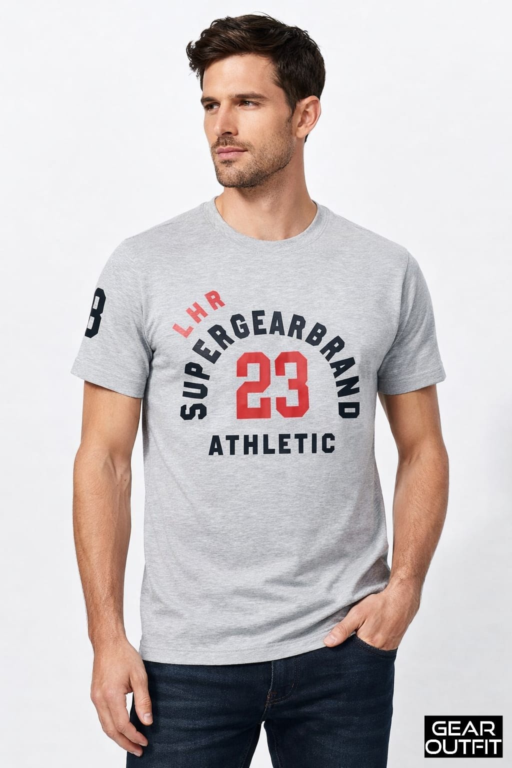 Men Printed Round Neck Shirt