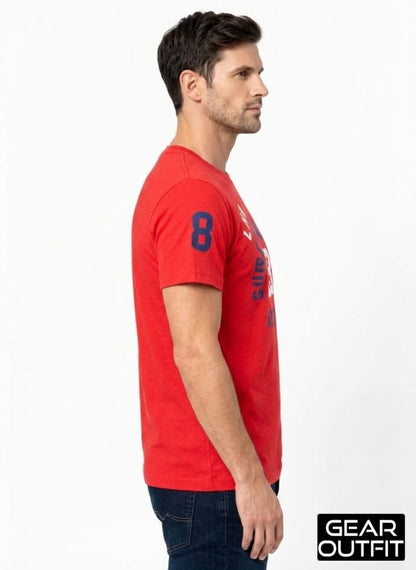 Men Printed Round Neck Shirt