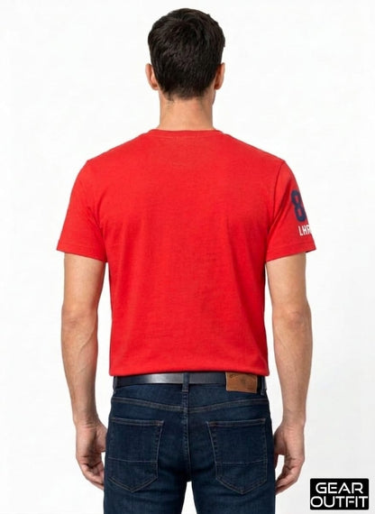 Men Printed Round Neck Shirt