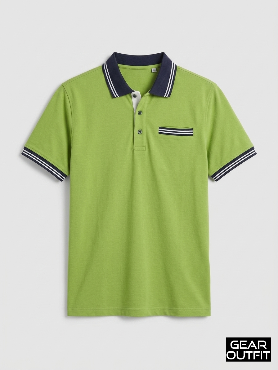 Men Panel Polo Shirt