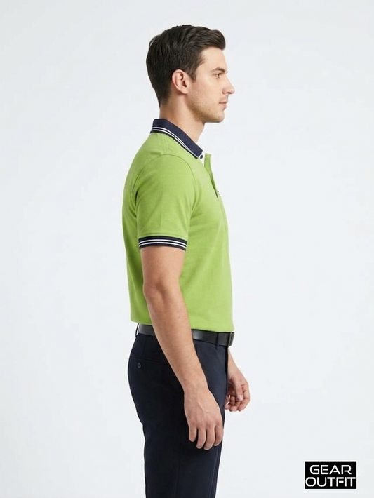 Men Panel Polo Shirt