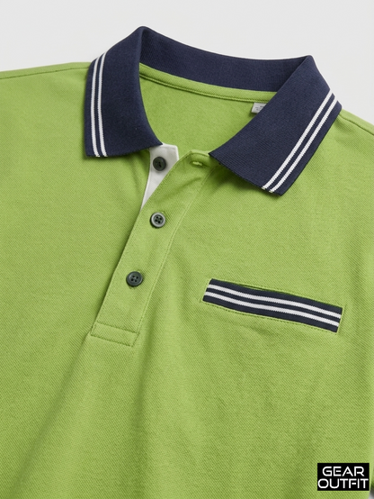 Men Panel Polo Shirt