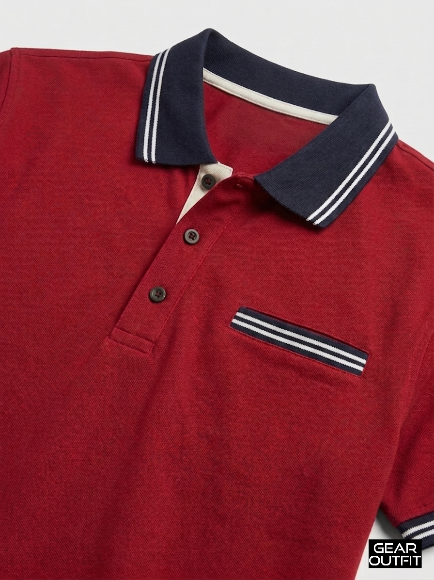 Men Panel Polo Shirt