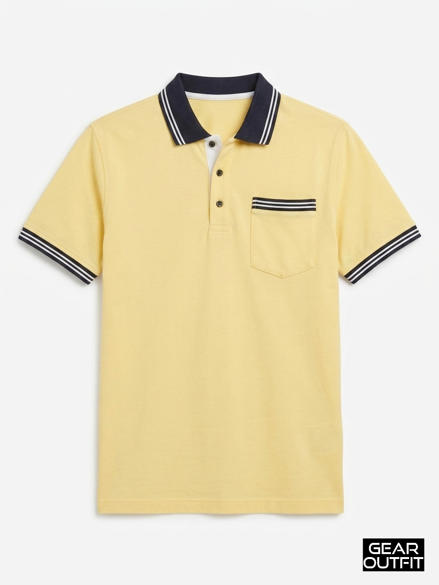 Men Panel Polo Shirt