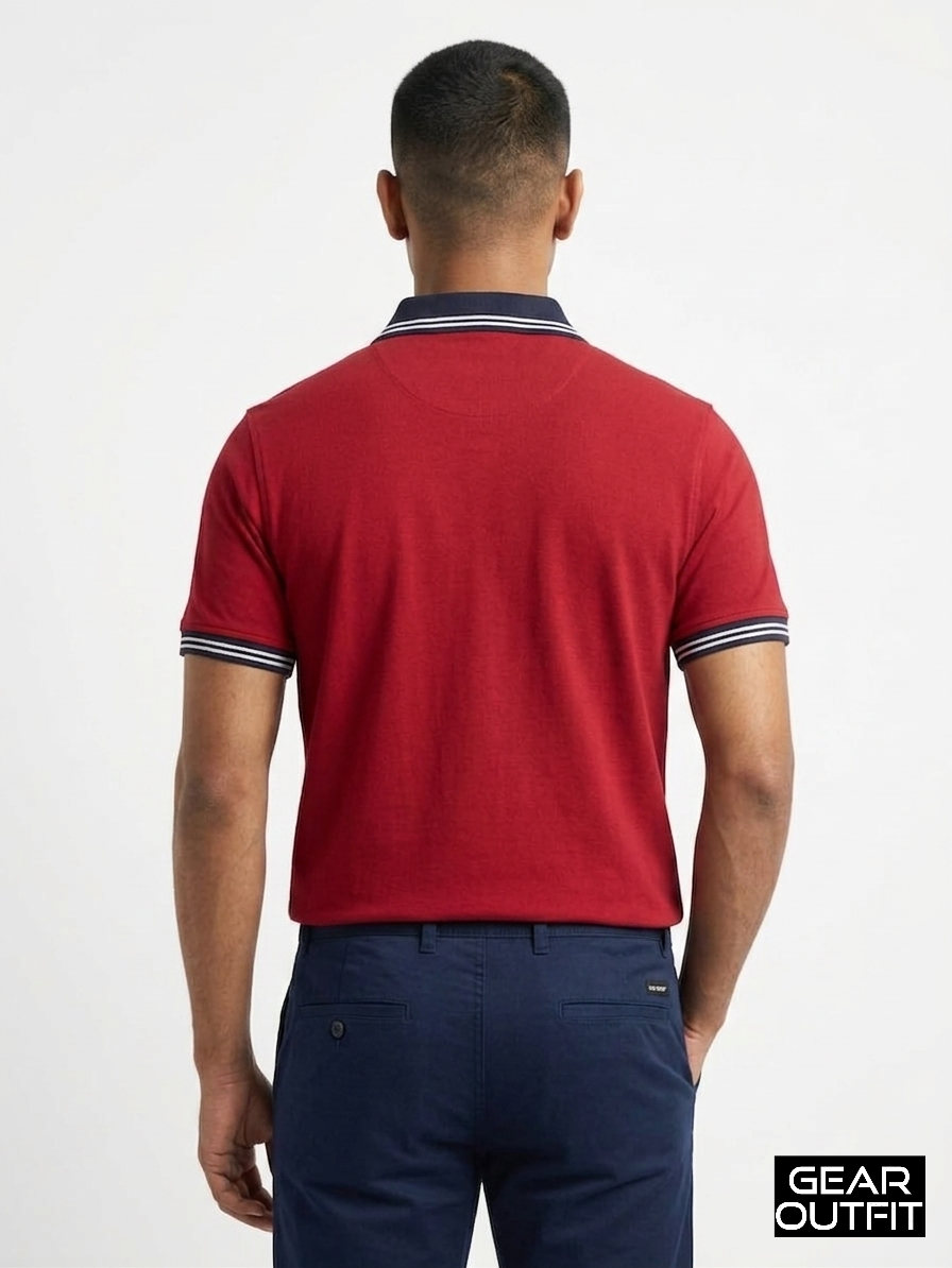 Men Panel Polo Shirt