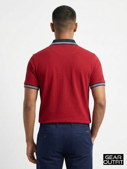 Men Panel Polo Shirt