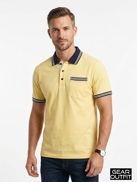 Men Panel Polo Shirt
