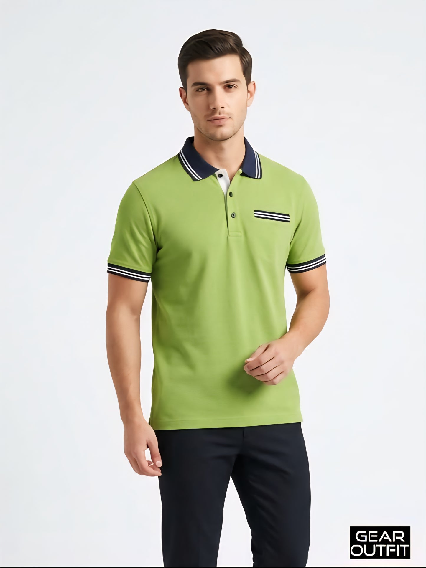 Men Panel Polo Shirt