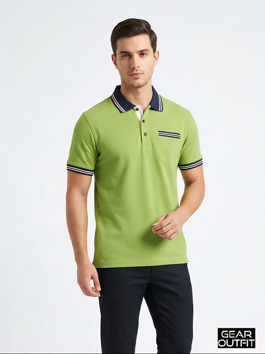 Men Panel Polo Shirt