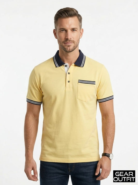 Men Panel Polo Shirt
