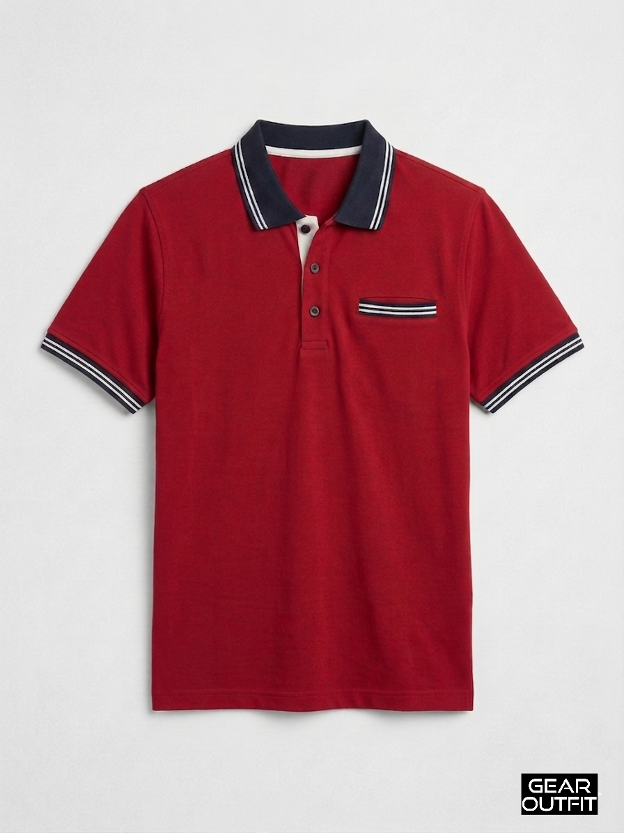 Men Panel Polo Shirt