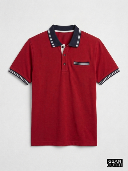 Men Panel Polo Shirt
