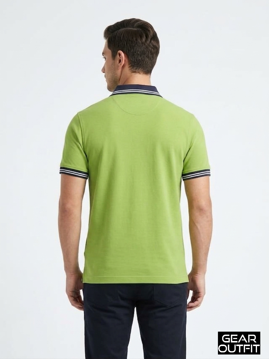 Men Panel Polo Shirt