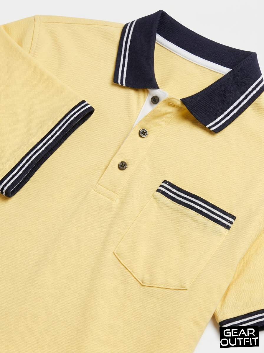 Men Panel Polo Shirt