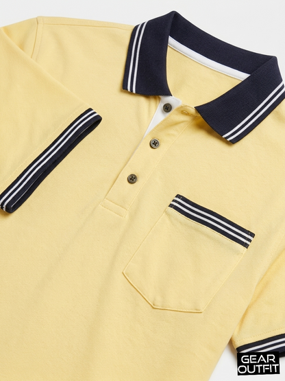 Men Panel Polo Shirt